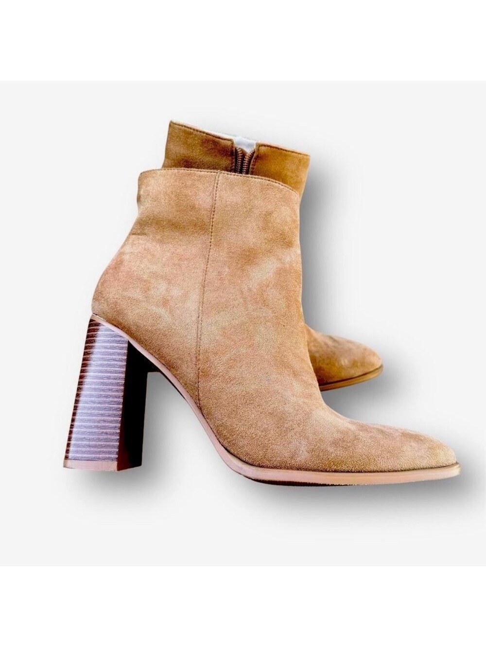 Wetkiss Chunky Heel Ankle Booties Ankle Boot Heels Fall boho Chic size 8.5